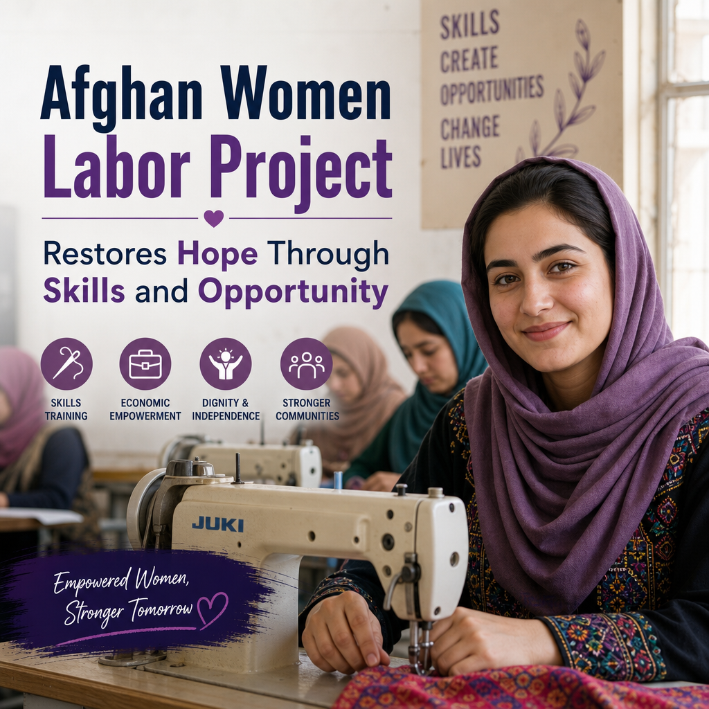 Illustration of Afghan Women Labor Project Restores Hope Through Skills and Opportunity