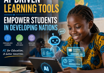 Illustration of AI-Driven Learning Tools Empower Students in Developing Nations