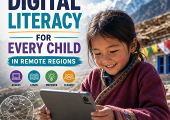 Illustration of Digital Literacy for Every Child in Remote Regions