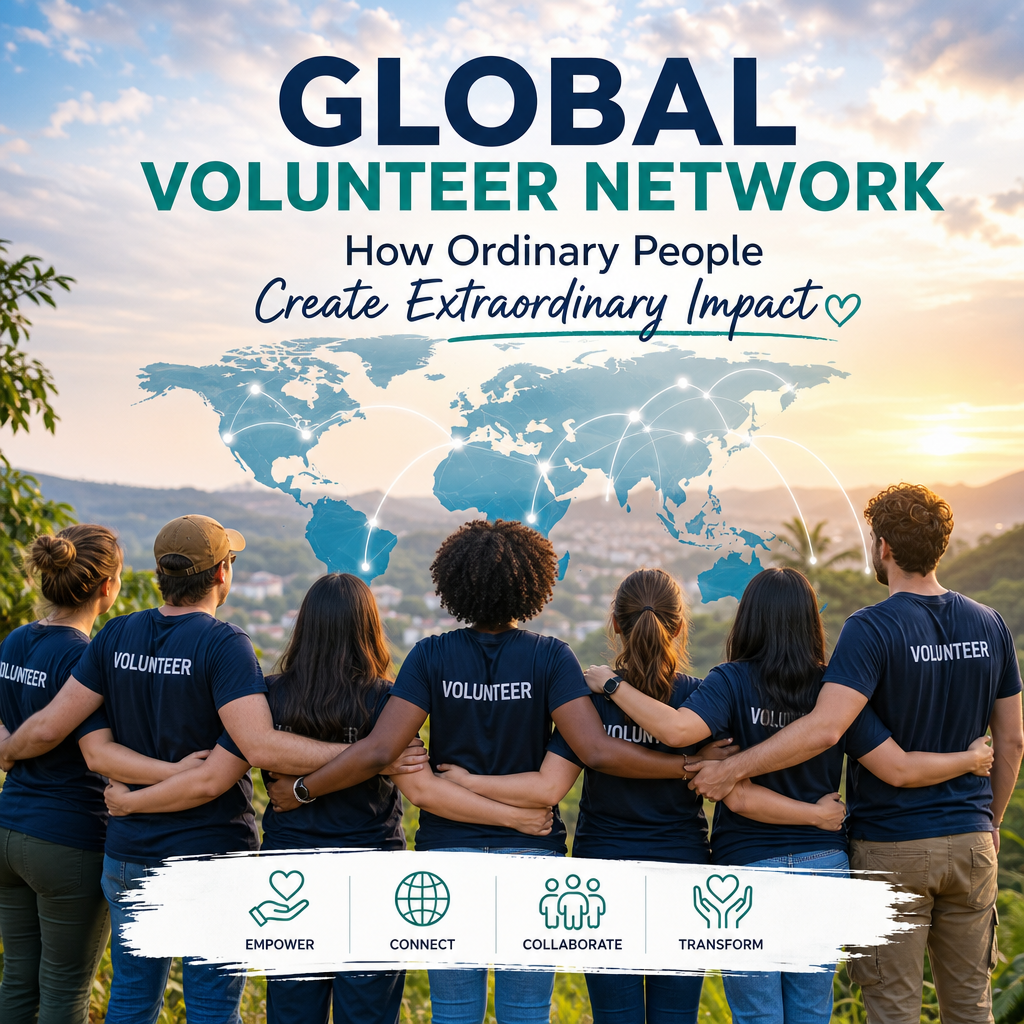 Illustration of Global Volunteer Network: How Ordinary People Create Extraordinary Impact