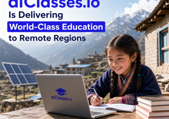 remote education illustration for How aiClasses.io Is Delivering World-Class Education to Remote Regions