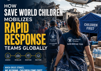 Illustration of How Save World Children Mobilizes Rapid Response Teams Globally