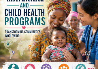 Illustration of Maternal and Child Health Programs Transforming Communities Worldwide