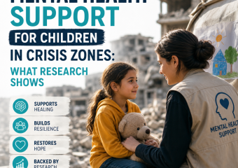 Illustration of Mental Health Support for Children in Crisis Zones: What Research Shows