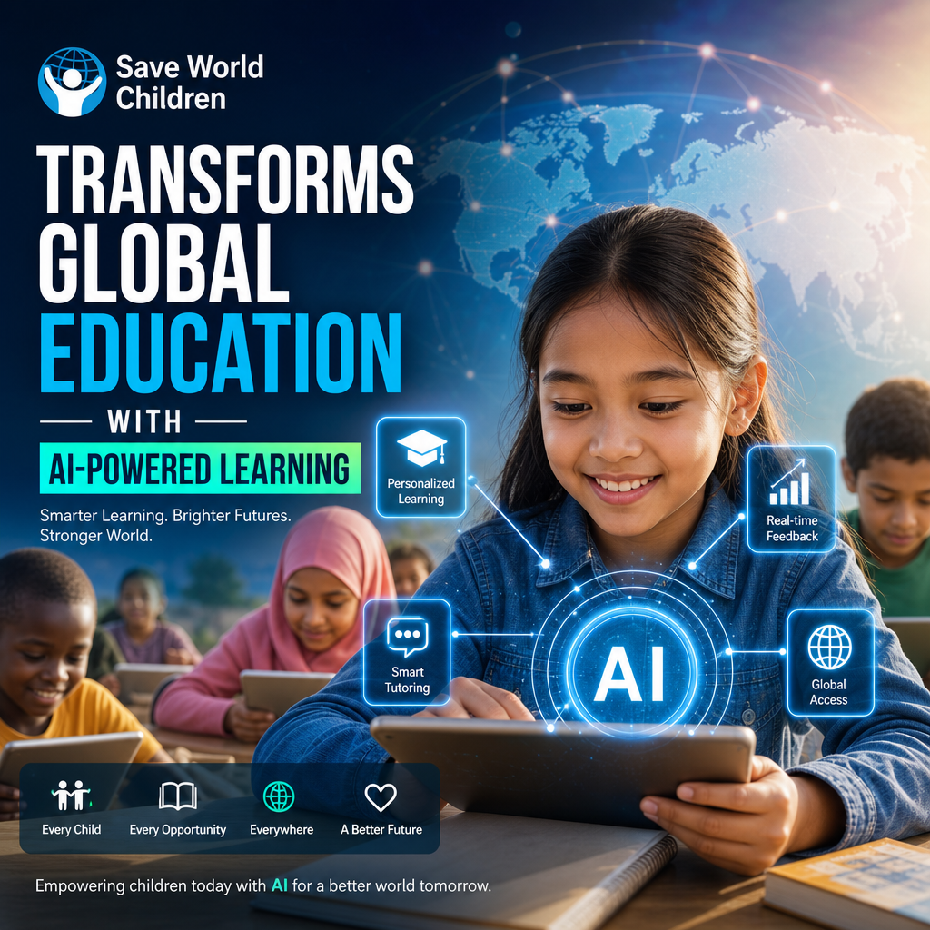 Children use AI-powered learning to transform global education and create brighter futures.