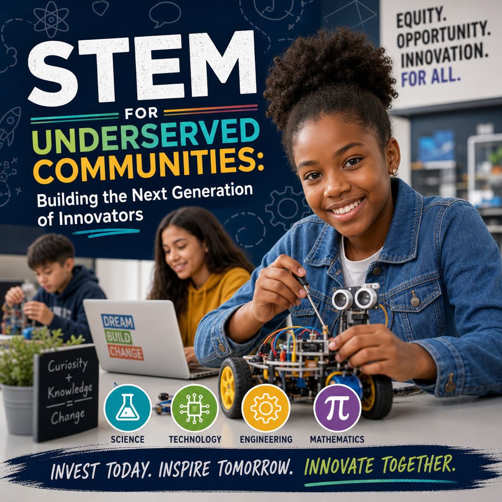 Illustration of STEM for Underserved Communities: Building the Next Generation of Innovators
