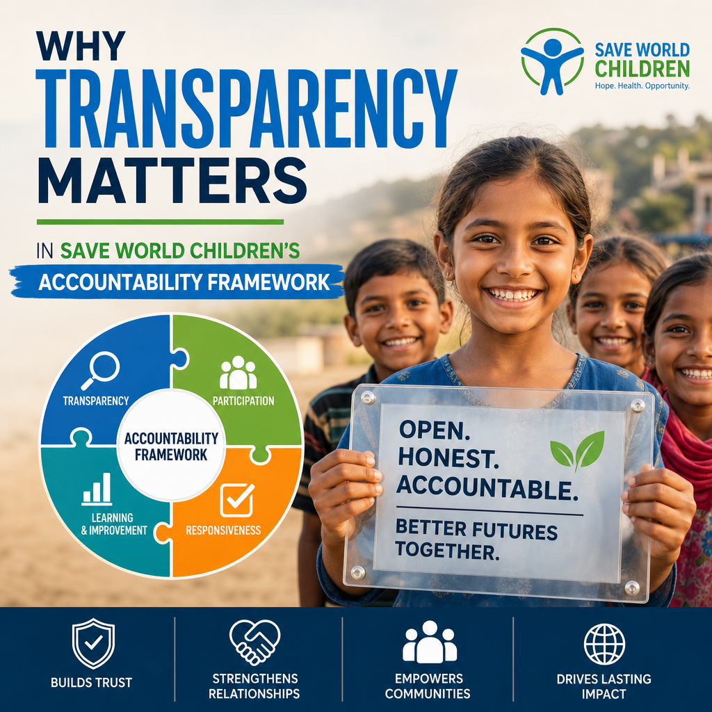 Illustration of Why Transparency Matters in Save World Children’s Accountability Framework