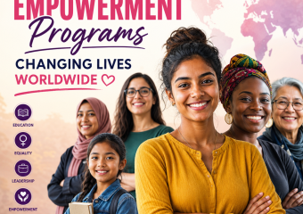 Illustration of Women and Girls Empowerment Programs Changing Lives Worldwide